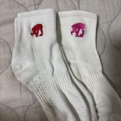 EGOZARU バスケットボール ソックス 左右非対称刺繍2足売りのサムネイル