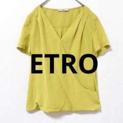 ETRO エトロ シルク100% カシュクールブラウス 42イタリア製 - メルカリ