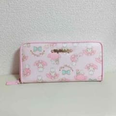 送料無料 マイメロ 長財布 ウォレット ピンク 美品のサムネイル