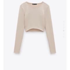 ZARA テクスチャークロップド丈トップスのサムネイル