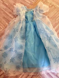 キッズ 女の子 雪の結晶柄 ドレス プリンセス風のサムネイル