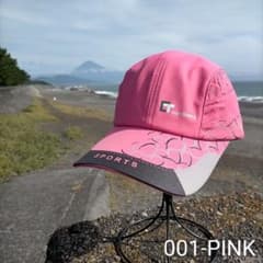 スポーツ．ランニングキャップ　FUJI-001-PINKのサムネイル