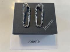 Jouete シルバー ツイストフープイヤリング　美品のサムネイル