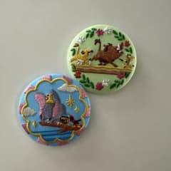 Disney Characters 刺繍缶バッジ ダンボ、ライオンキングのサムネイル