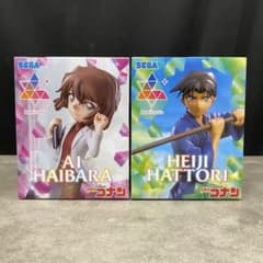 (0)△3【新品未開封】名探偵コナン 服部平次 灰原哀 フィギュア 2点 セット