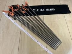 チタンマニア チタン製ペグ 40cm 8本 - メルカリ