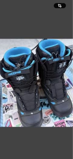 スノーボードブーツ ブラック/ブルー未使用 - メルカリ