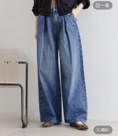 LOWRYS FARM タックワイドデニムのサムネイル
