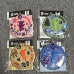 THE NINE WORLDS　刺繍缶バッジ　春夏秋冬のサムネイル
