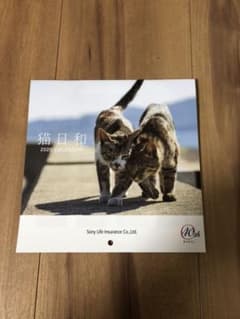 【新品】ソニー生命　猫日和　カレンダーのサムネイル