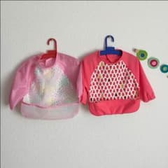 お食事エプロンスモック型2枚セットのサムネイル