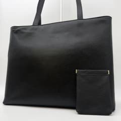 HushTug ハッシュタグ レザー トートバッグ & コンパクトポーチ セット