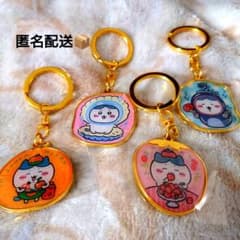 【ハチワレ】御当地メタルキーホルダーちいかわセットのサムネイル