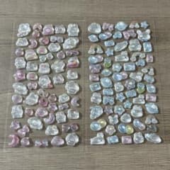 ぷっくりシール 2枚セット パステルカラーのサムネイル