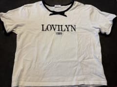 Lovilyn ロゴ刺繍リボンコットンTシャツのサムネイル