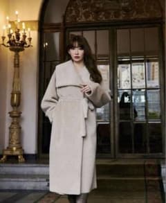 Herlipto Grace Wrap Coat beige - メルカリ
