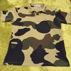 A Bathing Ape カモフラージュ ポロシャツ L - メルカリ