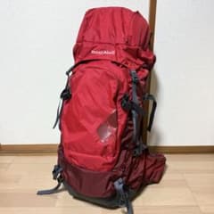 Excellent condition Montbell Trekking Pack 80, Montbell hiking backpack, red.