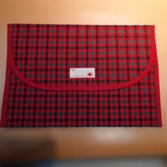 連絡帳袋　キルティング ファミリアチェック ハンドメイド