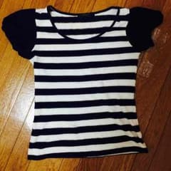 ボーダーシフォンＴシャツのサムネイル