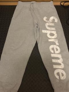 Supreme Satin applique スウェットパンツ グレー Lのサムネイル