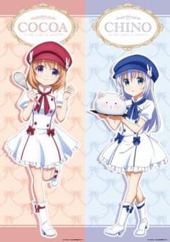 ごちうさ ミニタペストリー チノ ココア ローソンのサムネイル
