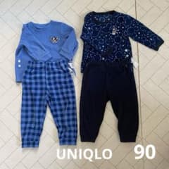 유니클로 프리 잠옷 미키 마우스 90