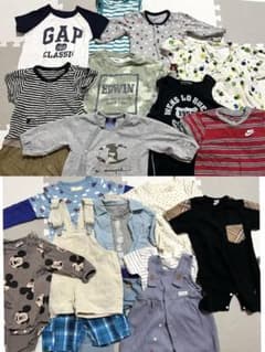 まとめ売り18点セット　ベビーロンパース　60-70.80のサムネイル