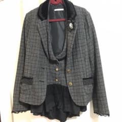 axes★同色生地の千鳥ジャケットとベストのセット。お値下げしました。のサムネイル