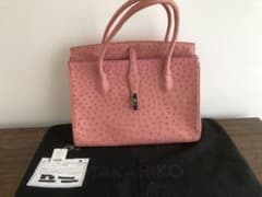美品 貴彦 オーストリッチレザー ハンドバッグ - メルカリ