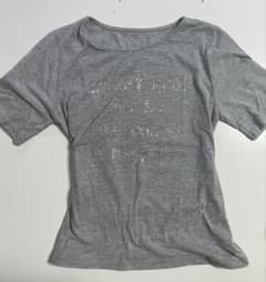 ロゴ Tシャツ グレー 半袖 クルーネック　Y2Kのサムネイル