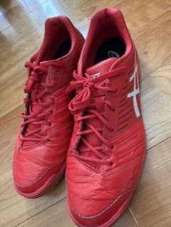 デスタッキ　DESTAQUE ASICS フットサルシューズ レッド　27センチ