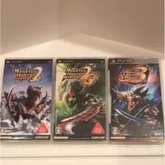 PSP 소프트 몬스터 헌터 시리즈 3개 세트