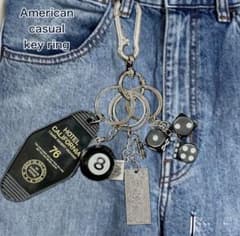 【おすすめ】アメカジ キーホルダー カラビナ バッグチャーム ストリートメンズ✨