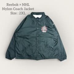 完売品 希少XL STONE  パフ コーチジャケット ワッペンロゴ HOOK original アメカジワッペン付きコーチジャケット[品番