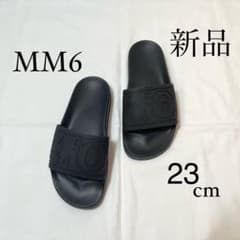MM6 Maison Margielaマルジェラ ロゴ入りフラットサンダル 23 - メルカリ