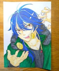 ヒプノシスマイク　ヒプマイ　有栖川帝統　ファンアート　イラスト