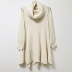 snidel シフォンスリーブタートルワンピース　　ニットワンピースのサムネイル