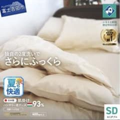羽毛掛け布団 セミダブル日本製肌掛け生成りハンガリー グース93％ 羽毛2回洗浄 羽毛掛け布団 セミダブル日本製肌掛け生成りハンガリー グース93