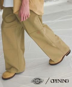 Dickies×OPENINGACTエクストラバギーダブルーワークパンツ　カーキのサムネイル
