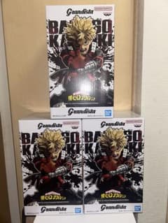 【未開封】ヒロアカ Grandista 爆豪勝己 フィギュア 3体セットのサムネイル
