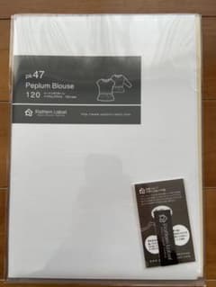 パターンレーベル 型紙 ペプラムブラウス120のサムネイル