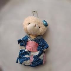 浴衣姿のテディベア ぬいぐるみ マスコットのサムネイル