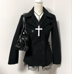 ダークコアy2k平成ギャルパンクロック韓国 デザインウールコート