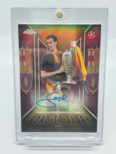 n*u様 topps Sergio Busquets ブスケツ 直筆サイン 50のサムネイル