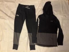Under Armour アンダーアーマー ジャージ上下 パーカー 黒 グレーのサムネイル