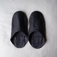 バブーシュ 本革 山羊革 黒 warang wayan 39のサムネイル