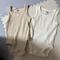 H&M ベビー ボディスーツ 2枚セット オーガニックコットン 60〜70㎝のサムネイル