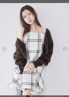 SNIDEL[スナイデル]WEB限定ロービングチェックミニワンピースのサムネイル