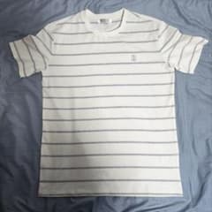 BRUNELLO CUCINELLI ボーダーTシャツ ホワイト M